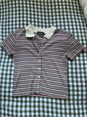 Brandy Melville Striped Button-Down